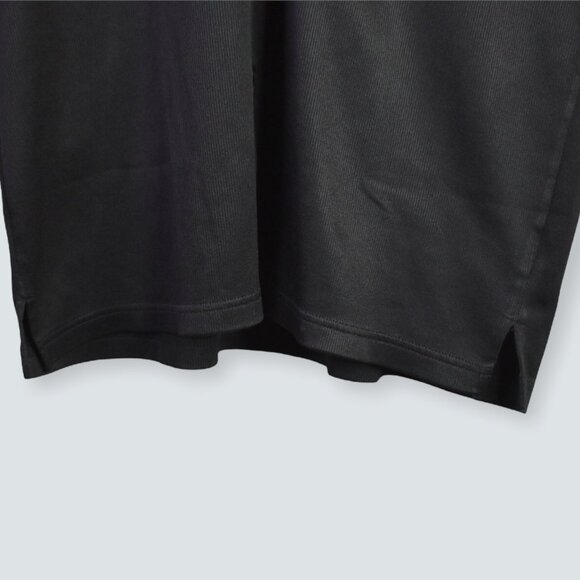 Ferruche Shirt L Mens Polo Black One Pocket Polyester Button Collared - Picture 3 of 10